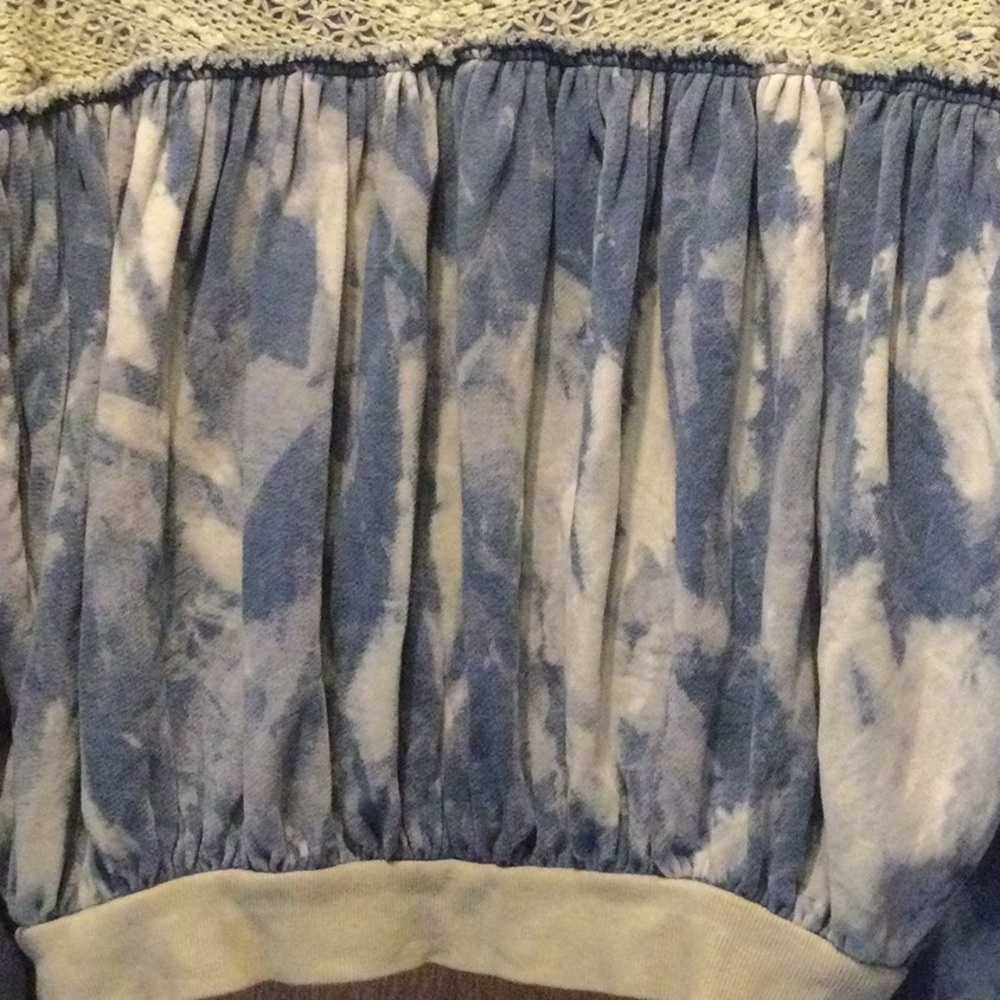 NWOT Free People Tie Dye Zip Up Sweatshirt - Picture 7 of 10